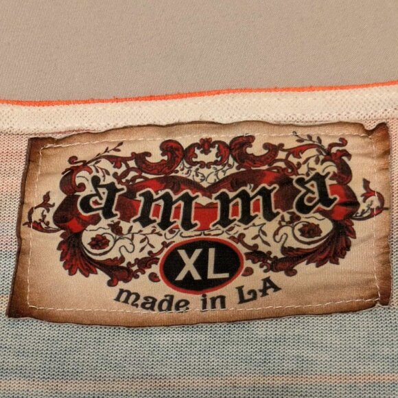 Amma Designs Tie Dye Tunic/Shirt Dress Womens XL Made in LA Multicolor Pullover - Picture 4 of 9